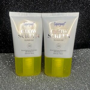 Supergoop! Glow Screen SPF 40  pack of 2 Mini Tubes **** see description